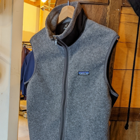 Vintage 2000 Patagonia Vest Full Zip Fleece Cycling Grey - Picture 14 of 15